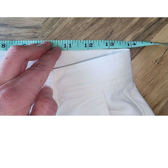 Vintage 90's Liz Claiborne White Tapered Leg Jeans Sz 8P - Picture 6 of 8